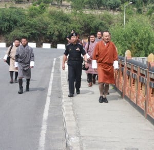 Pedestrian Day in Bhutan