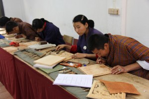 Students at the Zorig Chusum