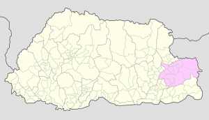 Trashigang on Bhutan Map