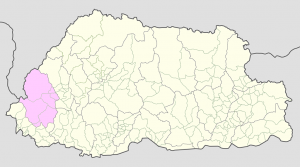 Haa on Bhutan Map