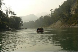 Boating in Manas River