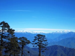 A view of the Bhutanese Himalaya from Dochula