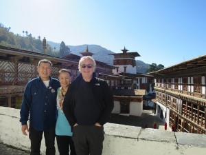 Mrs. Didi & friends at the Trongsa Dzong