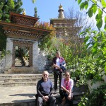 Mrs. Didi & friends at the Khamsum Yueling Temple, Punakha