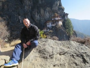 Richard Watson at the Tiger's Nest Monastery