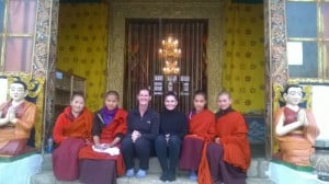 Sandy & Jemima Fonseka at the Zilukha Nunnery in Thimphu