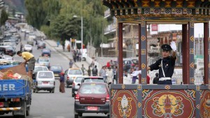 Of the 60, 285 registered vehicles in the country, 25, 000 ply the roads of Thimphu. Only 25.5% of people use public transport. Also, Bhutan is the only country in the world without traffic lights.